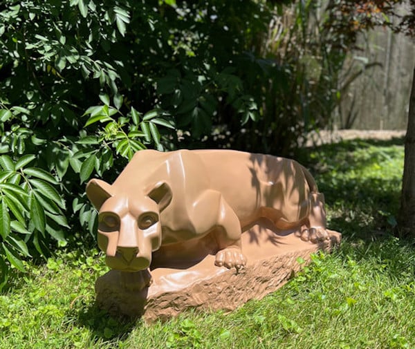 Large Nittany Lion statue at Penn Mascot University Cougar Panther Sculpture