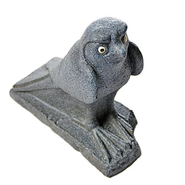 Egyptian Falcon Bird Statue Museum Horus Gods Sculpture Missing Ivory