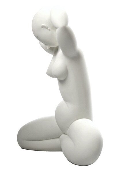 Modigliani Karyiatid Female Nude Arms Raised Statue Caryatid Figurine