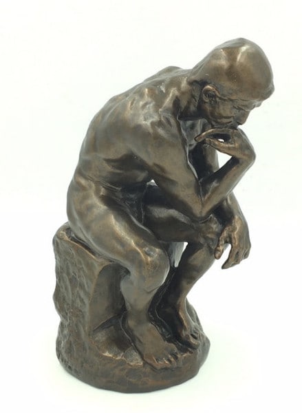 Rodin Thinker Sculpture Replica Museum of Art Decorative Statue Figure