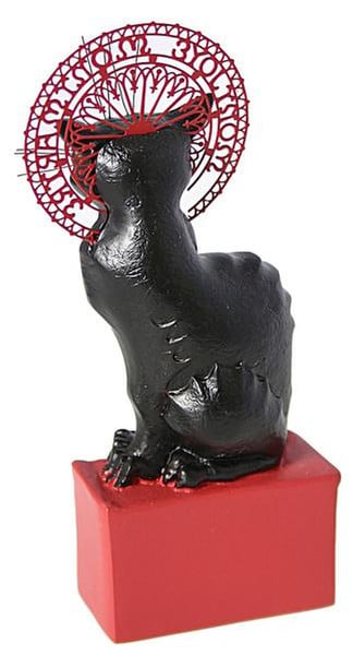 Le Chat Noir Black Cat Statue by Steinlen Poster France French Replicas