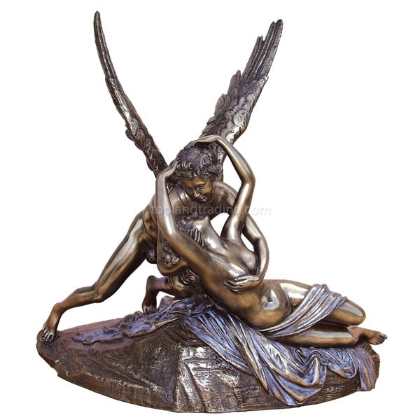 Cupid & Psyche Faux Bronze Statue Replica by Canova Classic Artwork