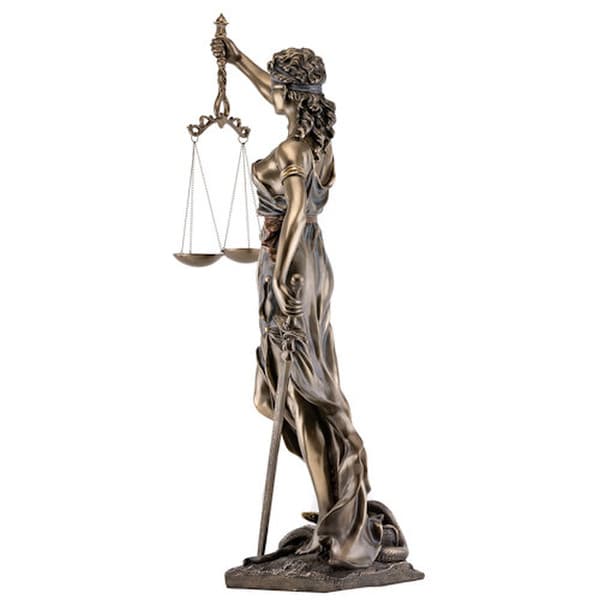Blind Lady Justice Statue 29.5" High