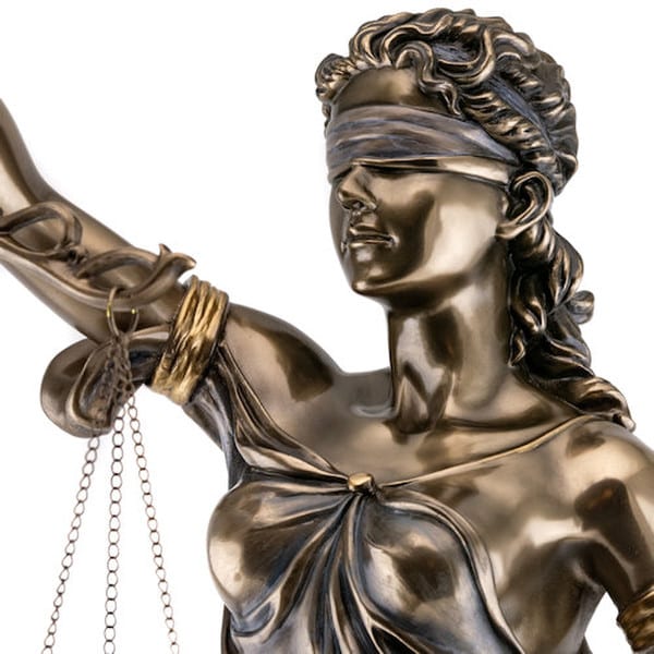 Blind Lady Justice Statue 29.5" High