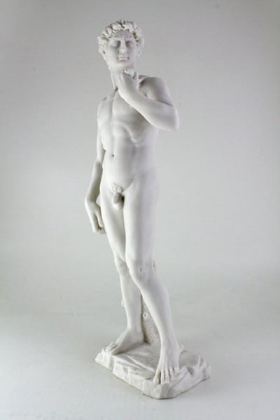David by Michelangelo Statue 19.75" High