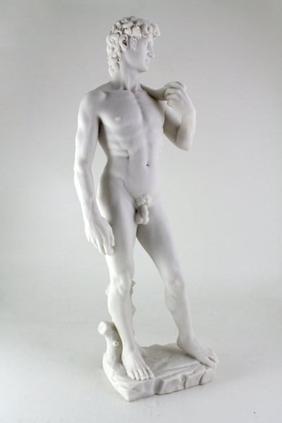 David by Michelangelo Statue 19.75" High