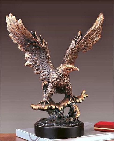 Eagle Statue Perched on Branch