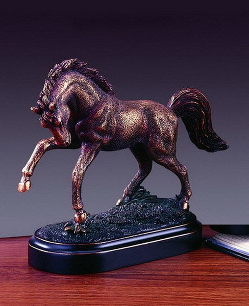 little replica of a high stepping Horse is made in designer resin