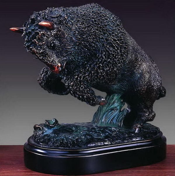 artistic Bison rendition of the powerful musculature aristocratic