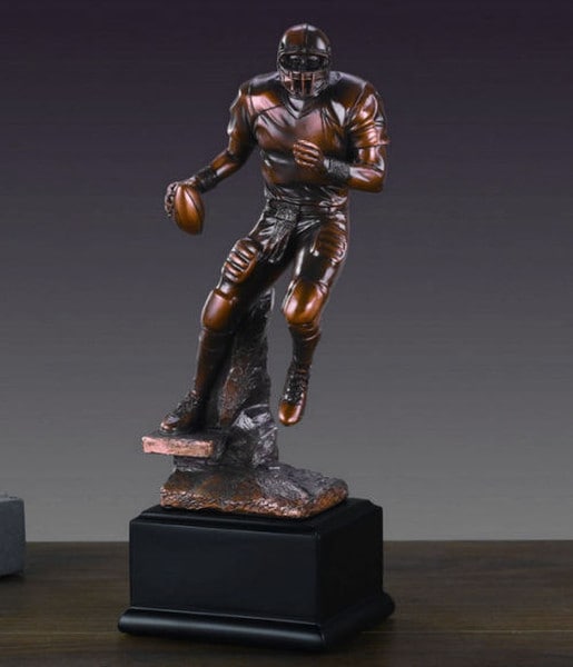 Football Player Sculpture Figurine Awards Gifts and Trophies Statuette