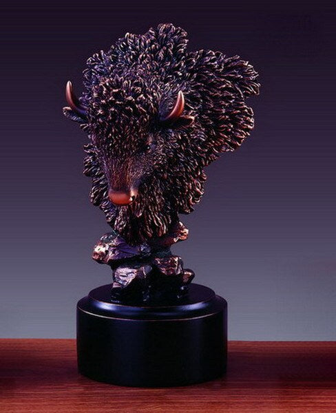 buffalo Sculpture Figurine Bust Award Gift Trophies Classic statue