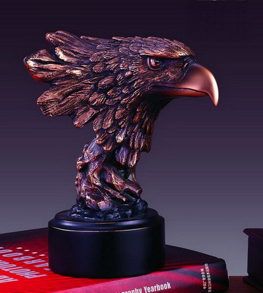 Sculpture Bald Eagle Head Proud Symbol of the United States Artwork