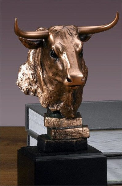 Cow Head Sculptural Bust