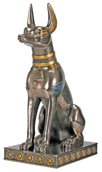 Anubis Bronze Finish Statue Egyptian Decor