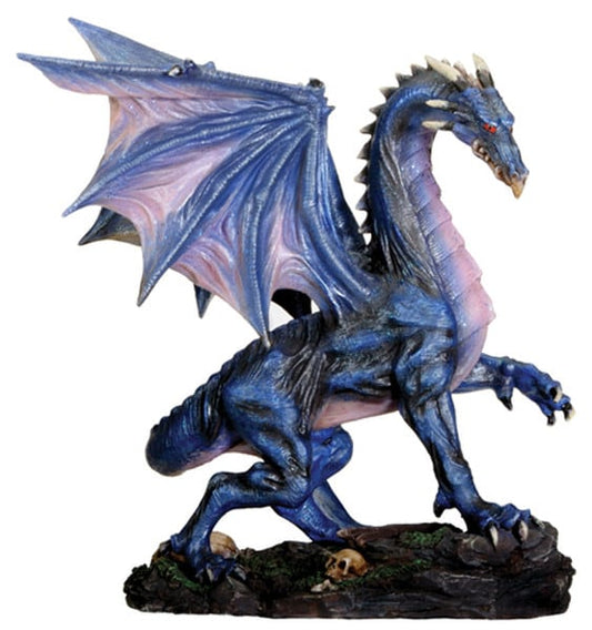 Midnight Dragon Sculpture 8" High Med.