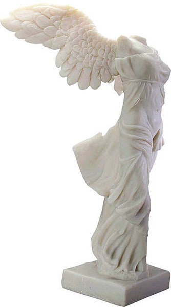 Winged Victory Samothrace Figurine Reproduction Louvre Museum