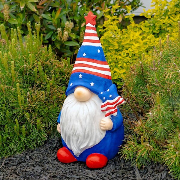 American Pride Garden Gnomes Set of Six Statues