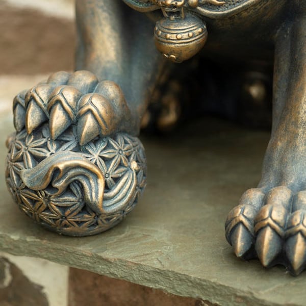 Foo Dogs Imperial Guardian Lions Statues Pair