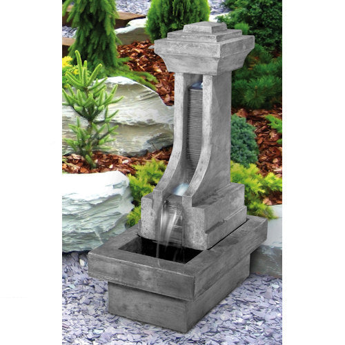 Fenelon Falls Contemporary Fountain with Light