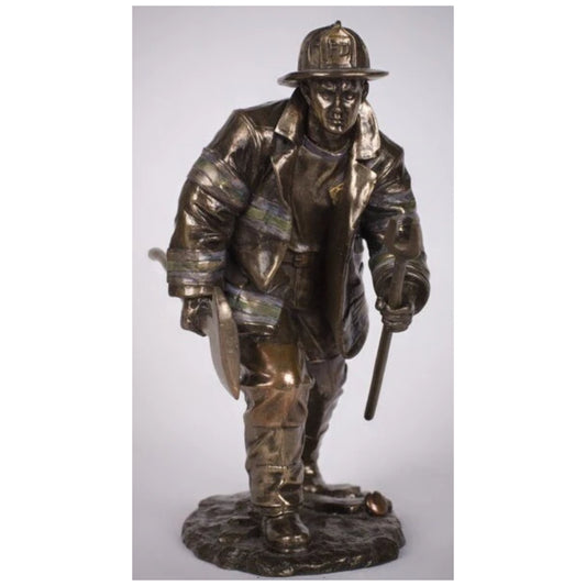 Fireman Fighting Fire Sculpture