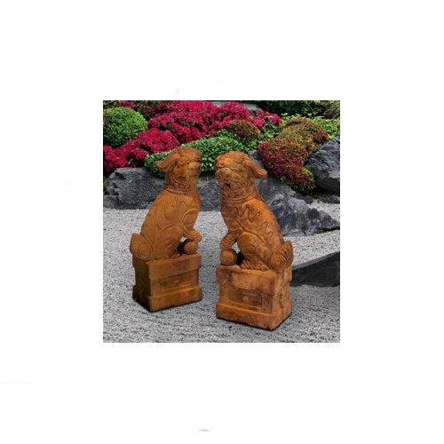 Foo Dog Set Facing Right & Left Large Garden Statues