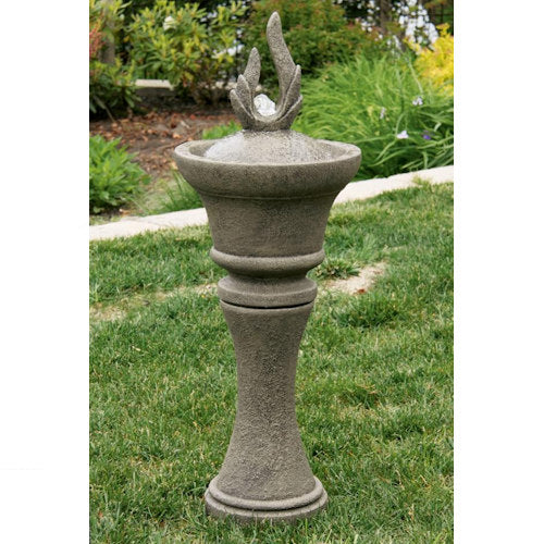 petal point contemporary fountain reminiscent modern period light