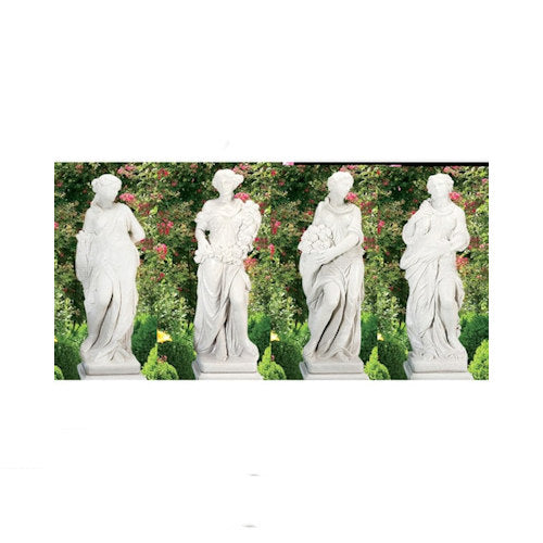 Four Seasons Goddess Life-Size Women Cement Statues Garden Sculptures