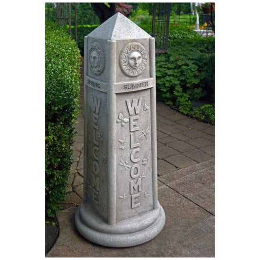 Four Seasons Obelisk Welcome Sculpture
