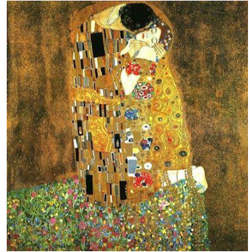 The Kiss Man and Woman Hugging Statue by Gustav Klimt Inspired by painting