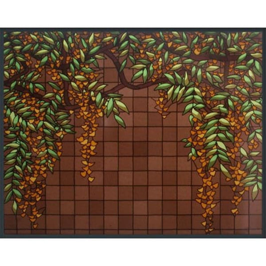 D.D. Martin Mural by Frank Lloyd Wright Window Glass Panel Hanging
