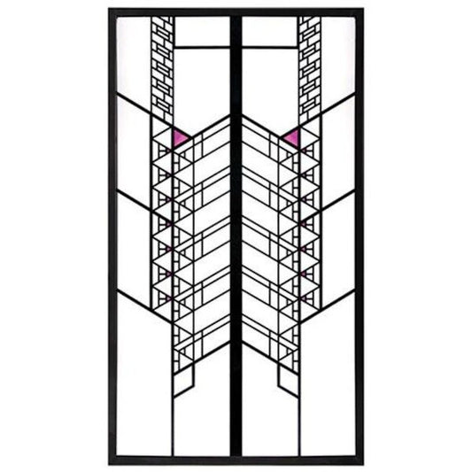 Hollyhock Window Replica Hanging Sculpture Reproduction Chain Statue