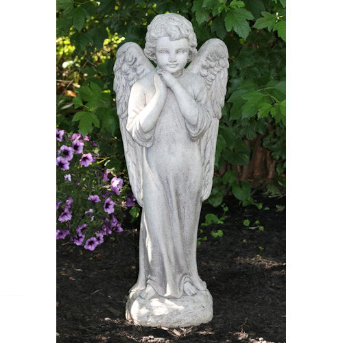 Heavenly Grace Garden Angel – Cast Stone Memorial Sculpture symbol of comfort, love, and remembrance