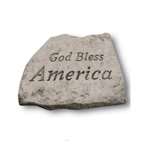 God Bless America Garden Stone