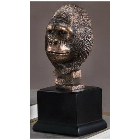 Gorilla Head Sculptural Bust
