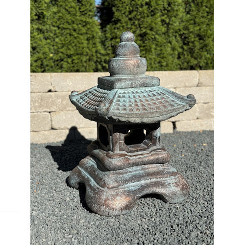 Asian Statuary Great Roof Pagoda Lantern Large Garden Sculpture