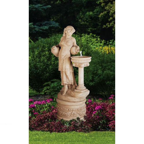 Grecian Woman Garden Fountain Recirculating Sculpture
