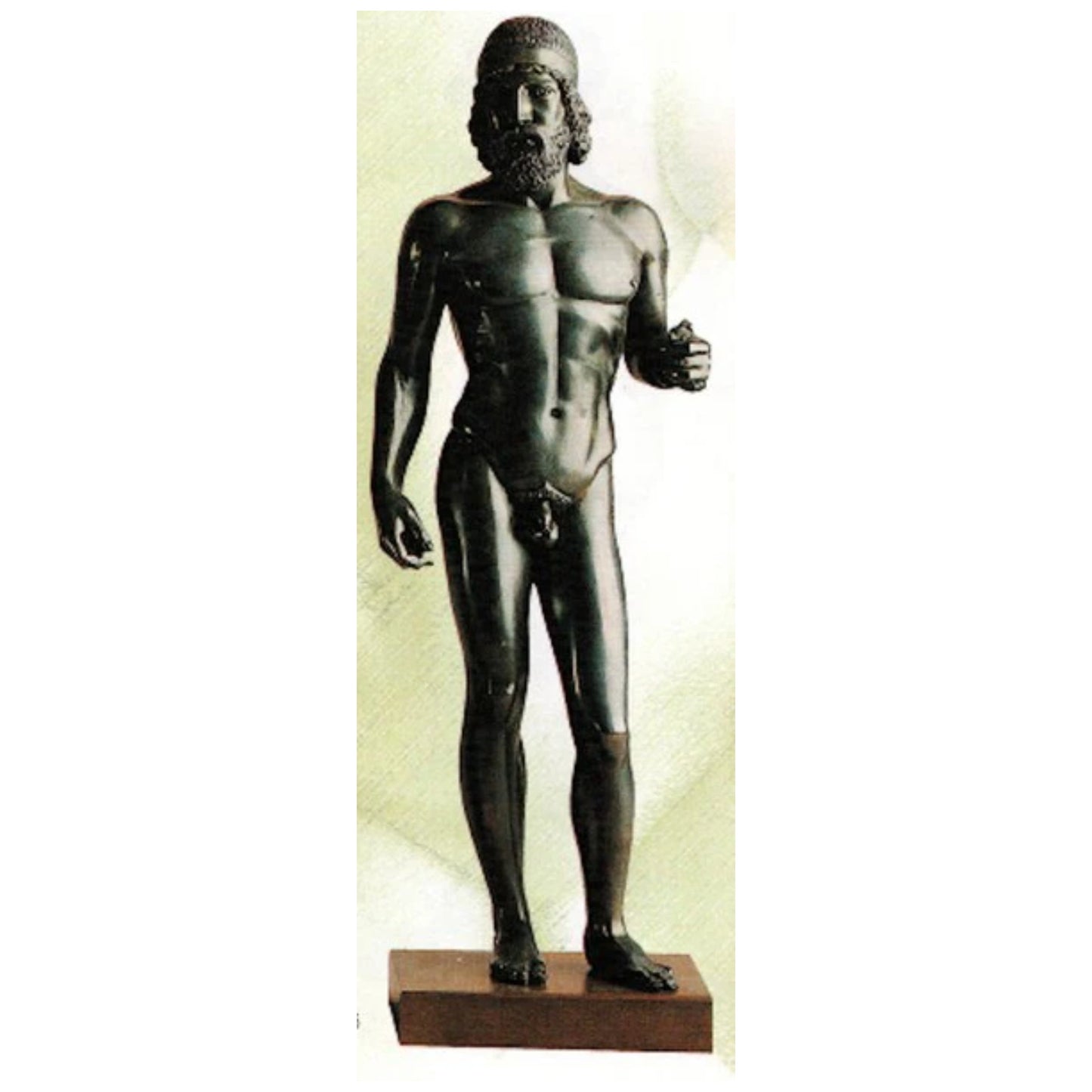 Greek Warrior From Riace Statue Sculpturing Famous Museum Replica