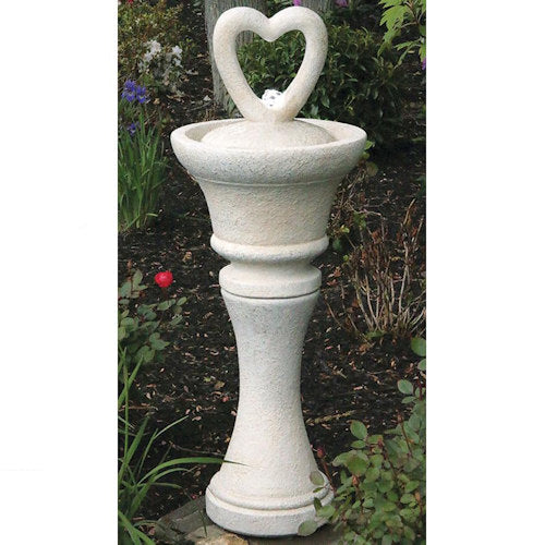 Heart Love Fountain with Light