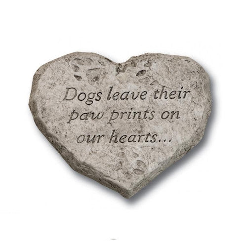 Heart Stone- Dogs Leave Their Paw Prints