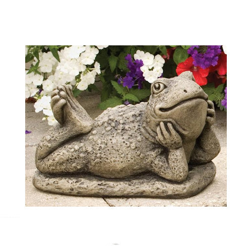 Made in America Herbert the Frog Garden Sculpture Poser Statue Cement Funny Art