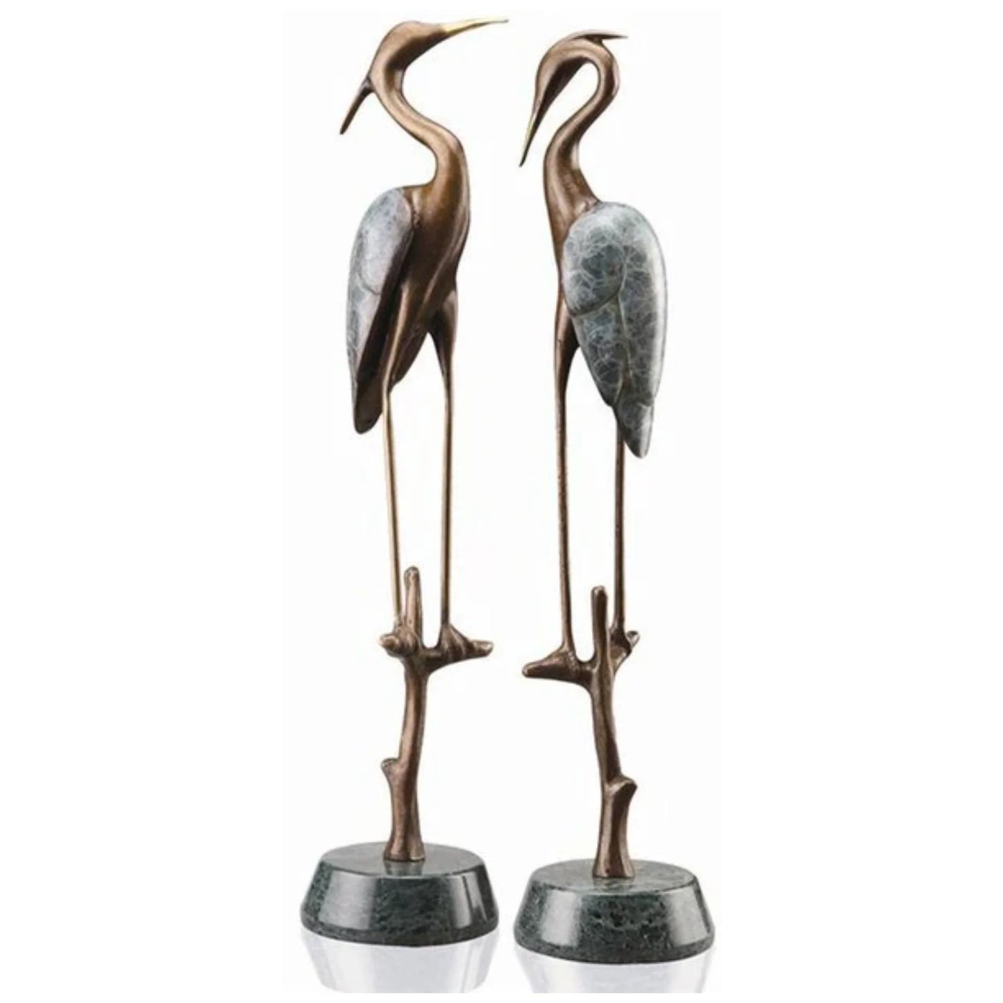 Heron Pair of Wetland Sculptures