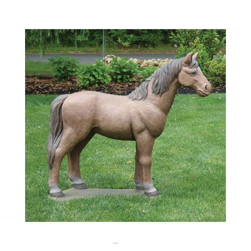 Horse Statue Cast Stone 46" High