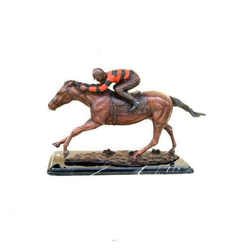 Horse and Jockey Bronze Gallery Sculpture