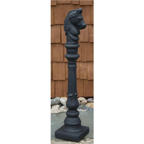 Horse hitching post sculptural ornament statue Garden Antique Replica USA Made