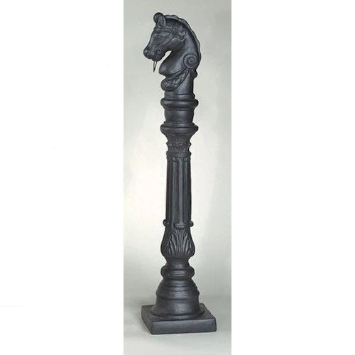 Horse hitching post sculptural ornament statue tall garden sculpture cement
