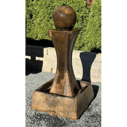 Hourglass Low Fountain Geometric Contemporary Design