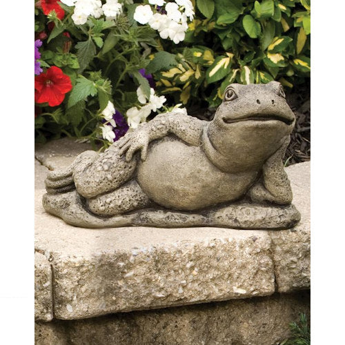 Hugo the Frog Garden Statue Relaxing Fresh Prince Sculpture Posing