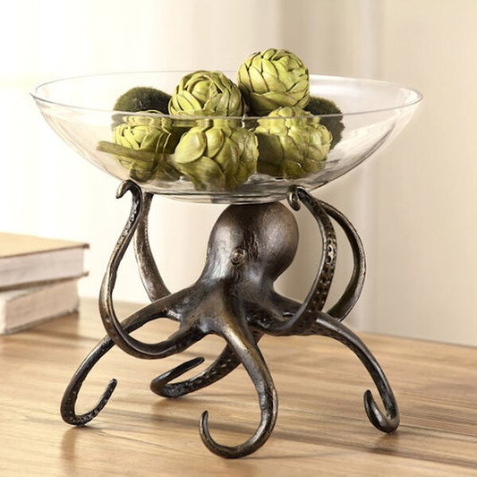 Octopus Sculptural Bowl Centerpiece Decorative Designer Piece