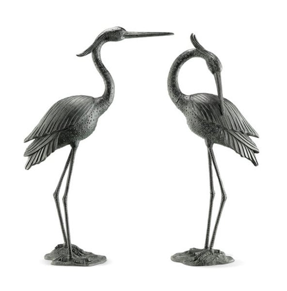 Estate Sized Birds Heron Set Marshland Royals Garden Statues