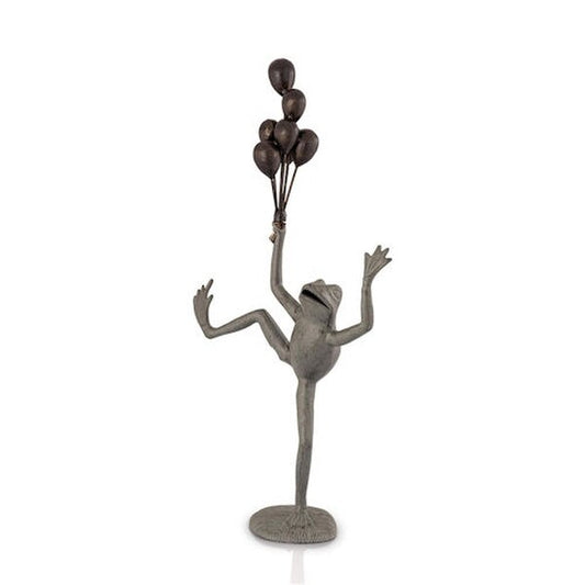 Balloon Seller Frog Garden Sculpture Selling Lawn Statue Artwork Yard
